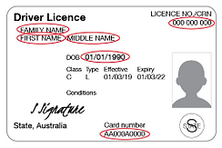 License Front Side
